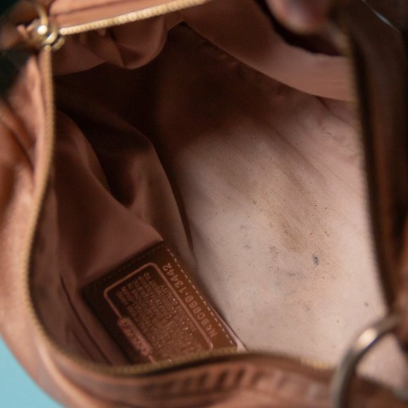 Coach Tan Leather Shoulder Bag - Picture 7 of 12